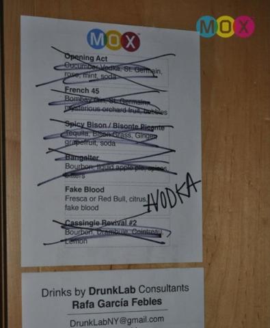 MOXtails menu